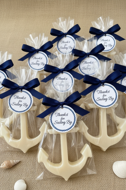 Anchor Nautical Soap Favors | Ocean Themed Baby Shower Bridal Shower Under The Sea Sailing Boat Anchor Birthday | Boy Girl Gift For Guests