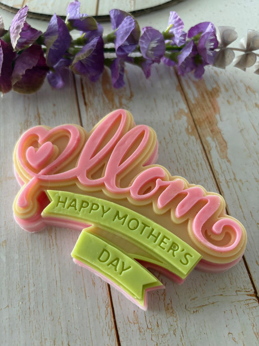HAPPY MOTHER'S DAY Large Soap Bar- Gift for Mom, Scented Soap