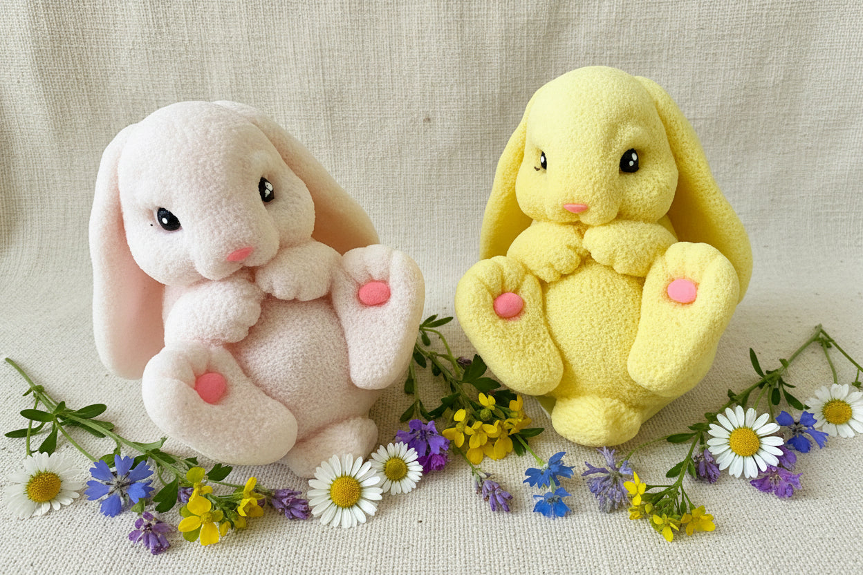 Handcrafted Bunny Rabbit Easter Soap, Party Favors, Easter Basket Stuffer