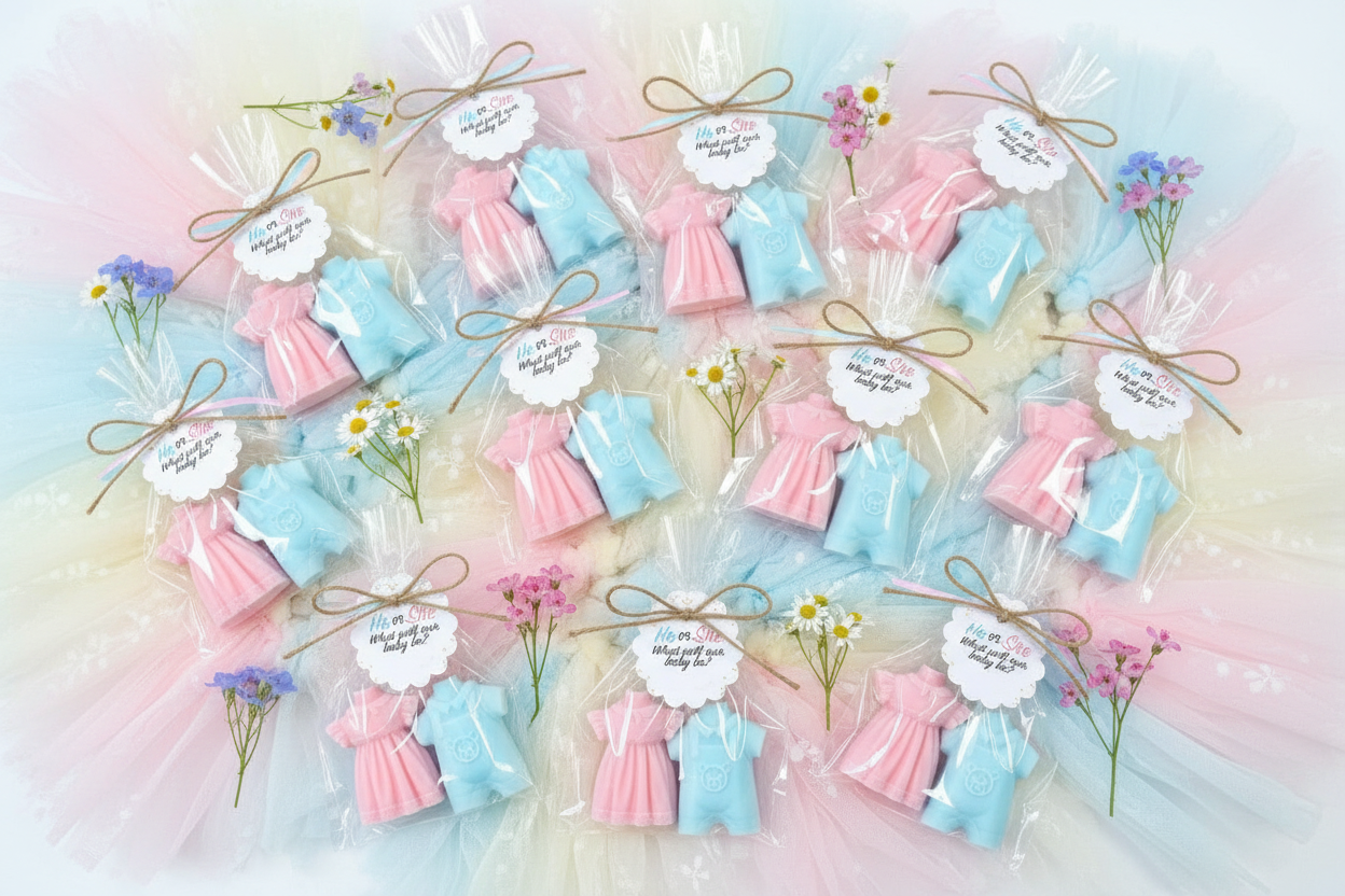 Gender Reveal Soap Favors – Baby Shower|Guest Gift
