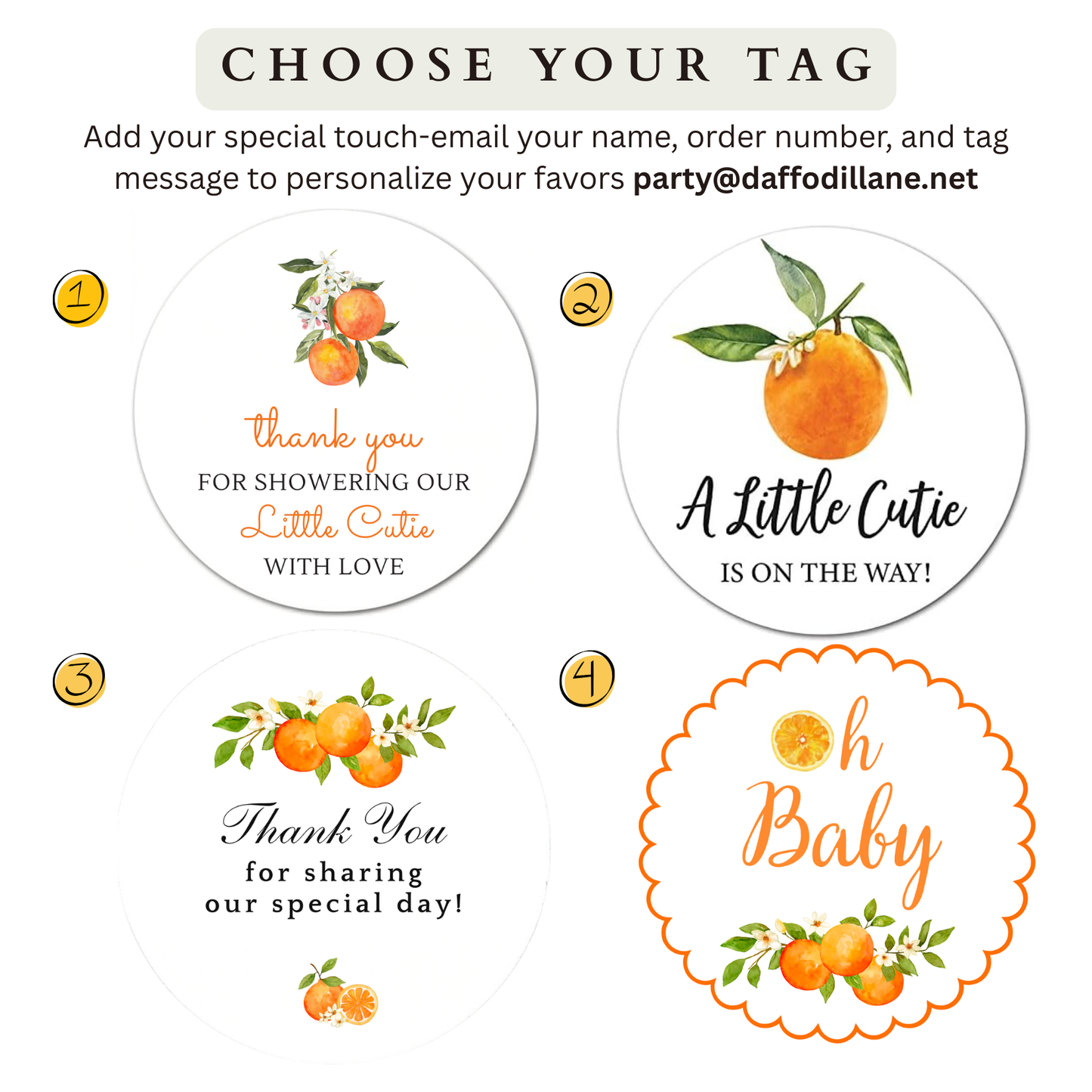 Tangerine Clementine Soap Favors -Squeeze the Day | Citrus Party & Wedding Guest Gifts