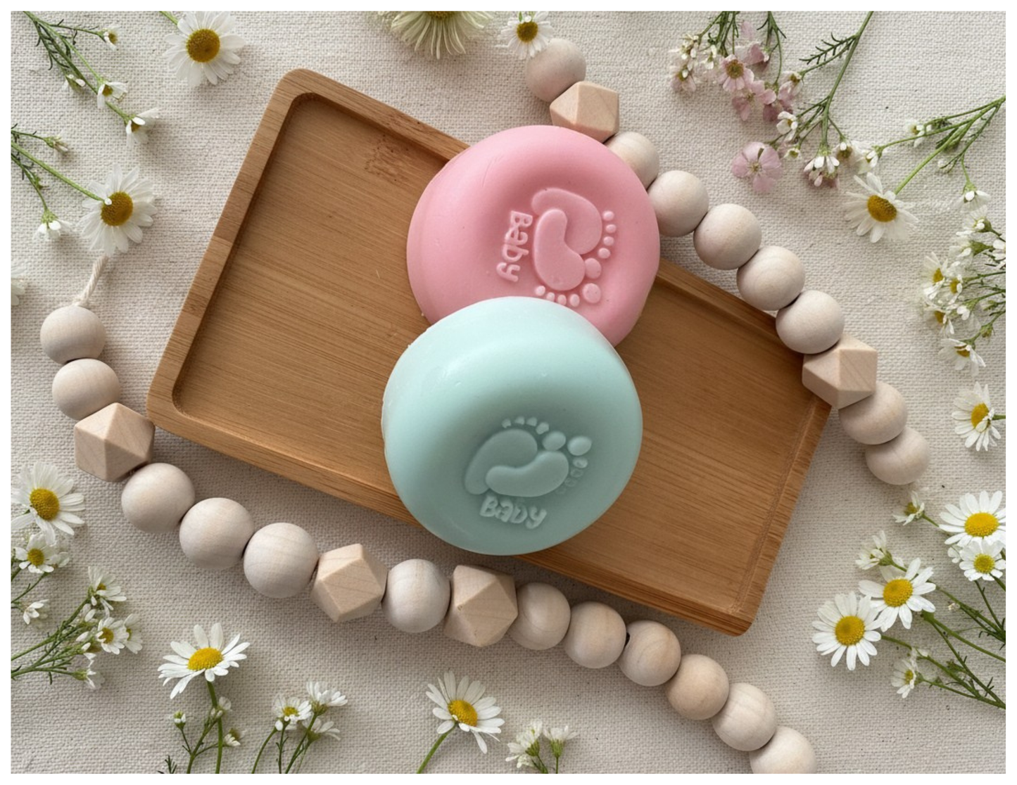 Baby Shower Soap Favors – Baby Feet Imprint