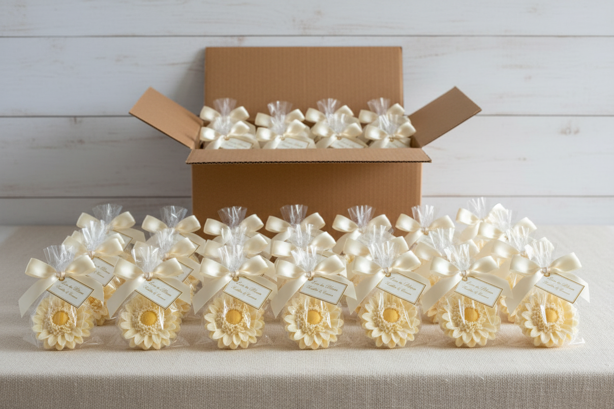 Gerbera Flower Soap Favors- Wedding| Bridal Shower| Baby Shower| Birthday| Anniversary| Vows Renewal| Welcome Guest Gifts| Event Favors