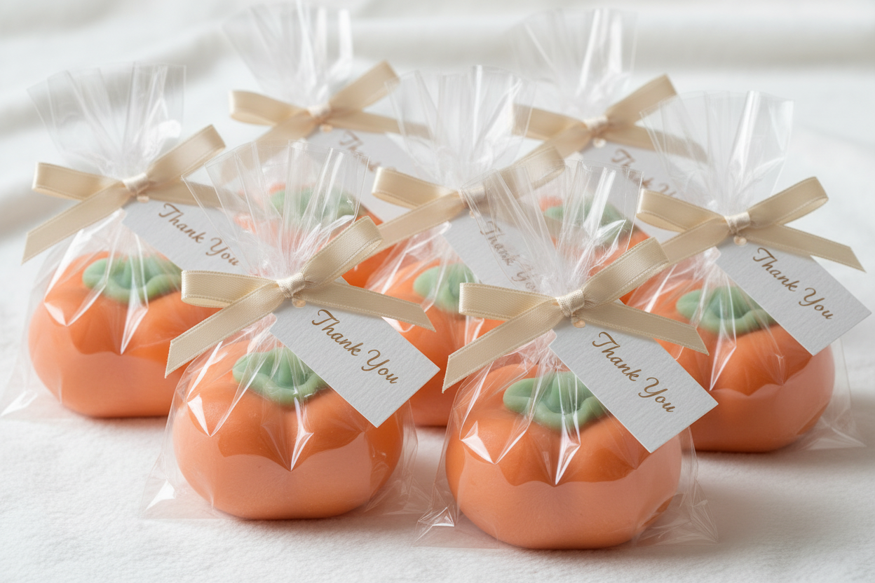 Persimmon Soap Favors 🍊