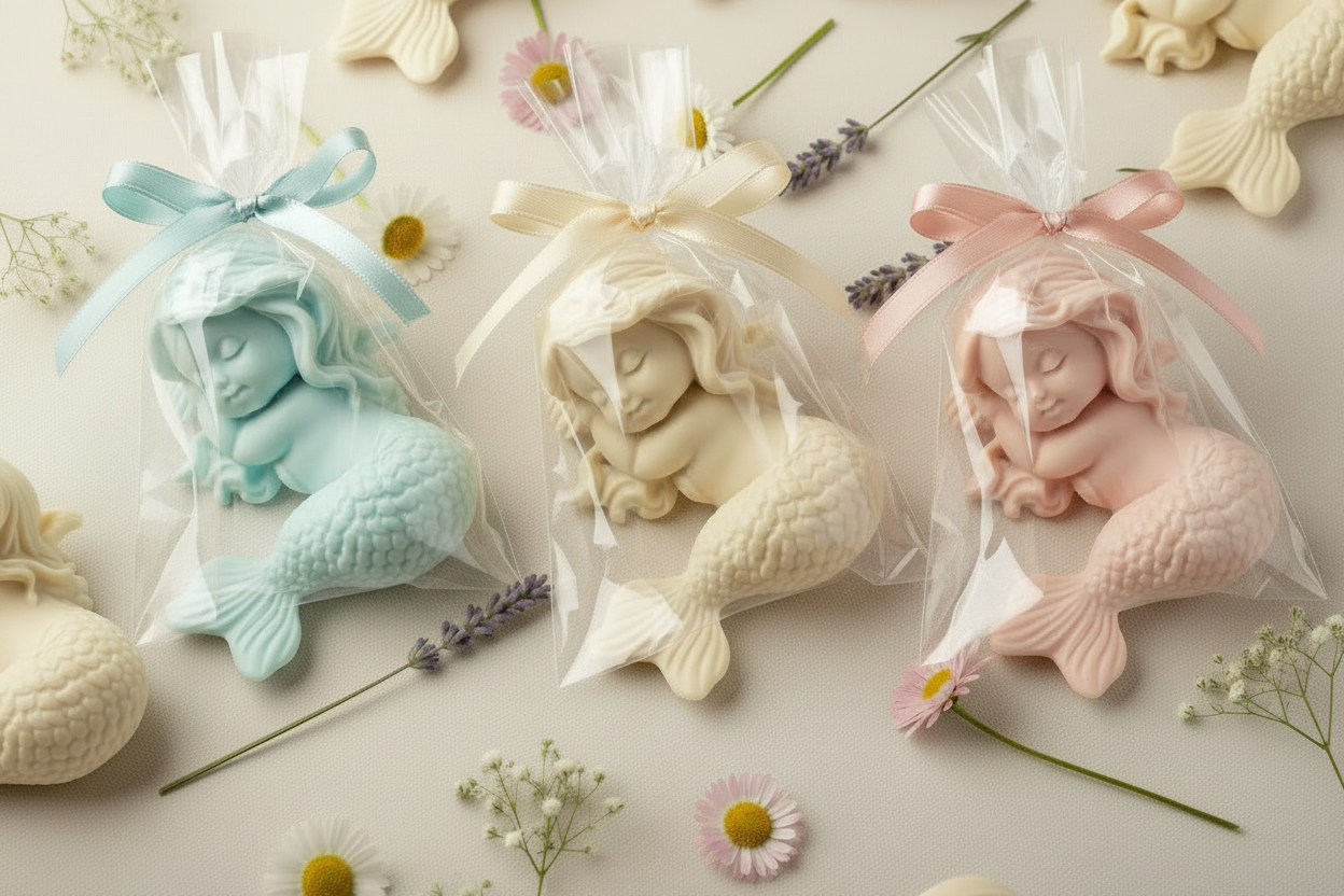 Mermaid Soap Favors – Baby Shower | Bridal Shower | Girl Birthday Party | Guest Gift