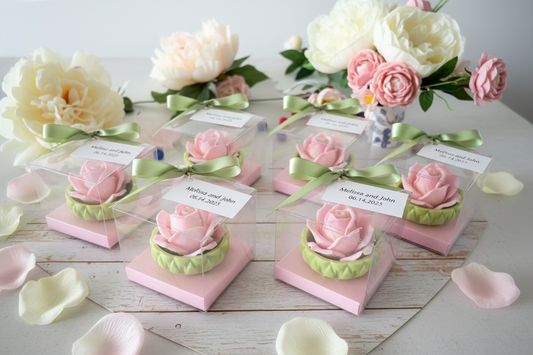 Classic Rose Soap Favors - Wedding | Bridal Shower | Birthday | Anniversary | party Favors