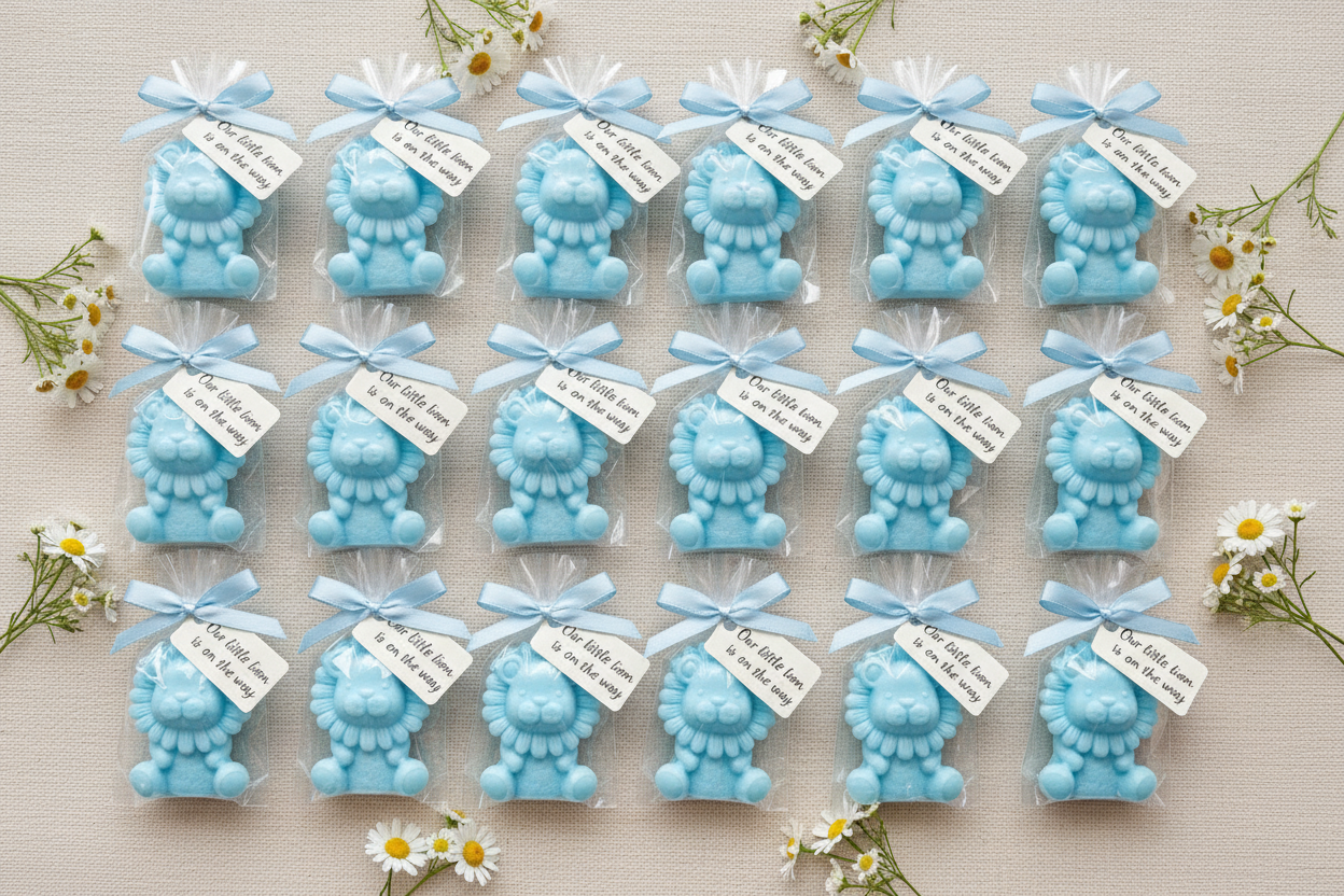 Lion Soap Favors-Baby Shower| Kids Birthday| Wild One| Gender Reveal| A little King is on the way| Daffodil Lane| Party Favors