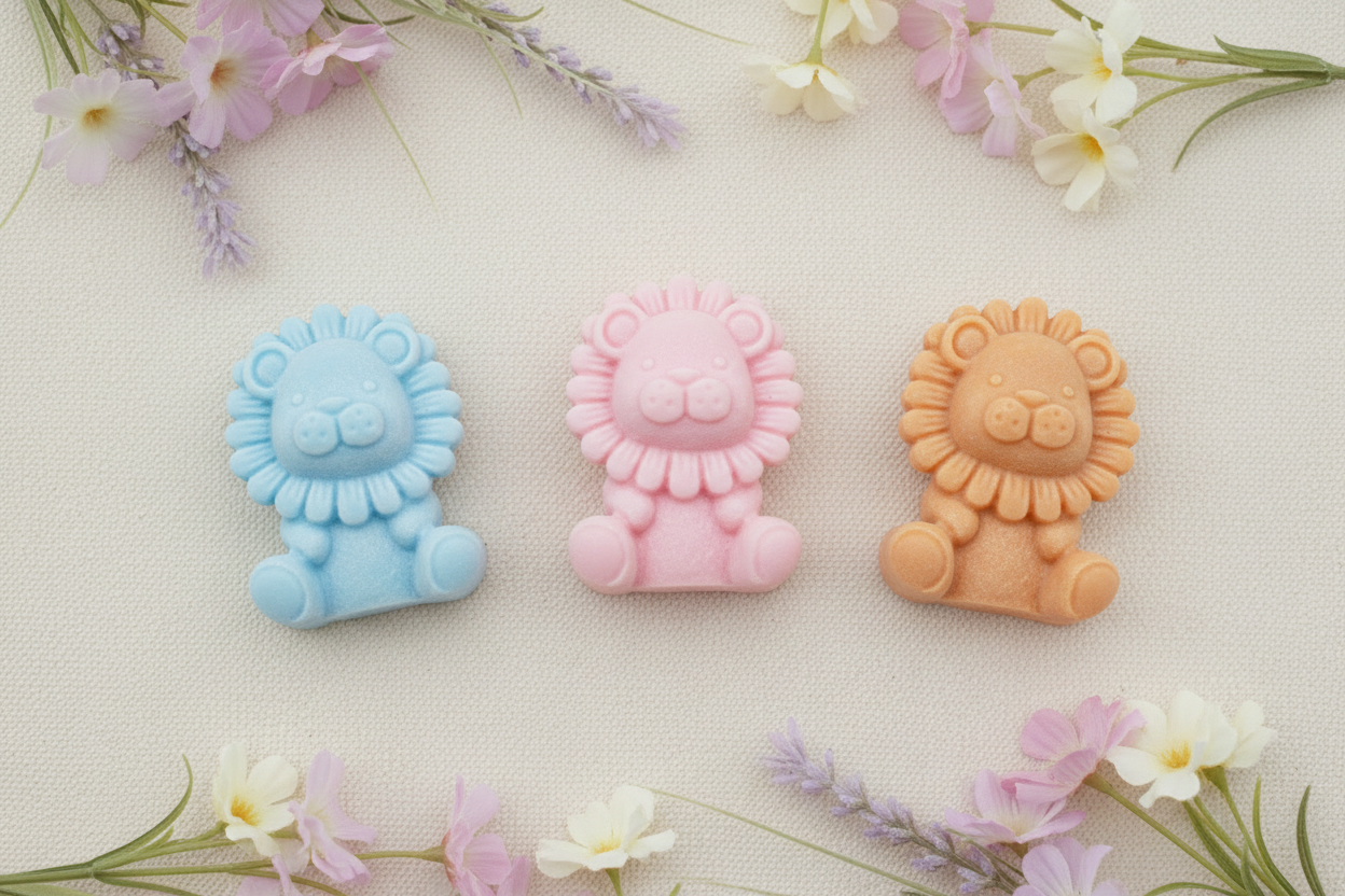 Lion Soap Favors-Baby Shower| Kids Birthday| Wild One| Gender Reveal| A little King is on the way| Daffodil Lane| Party Favors