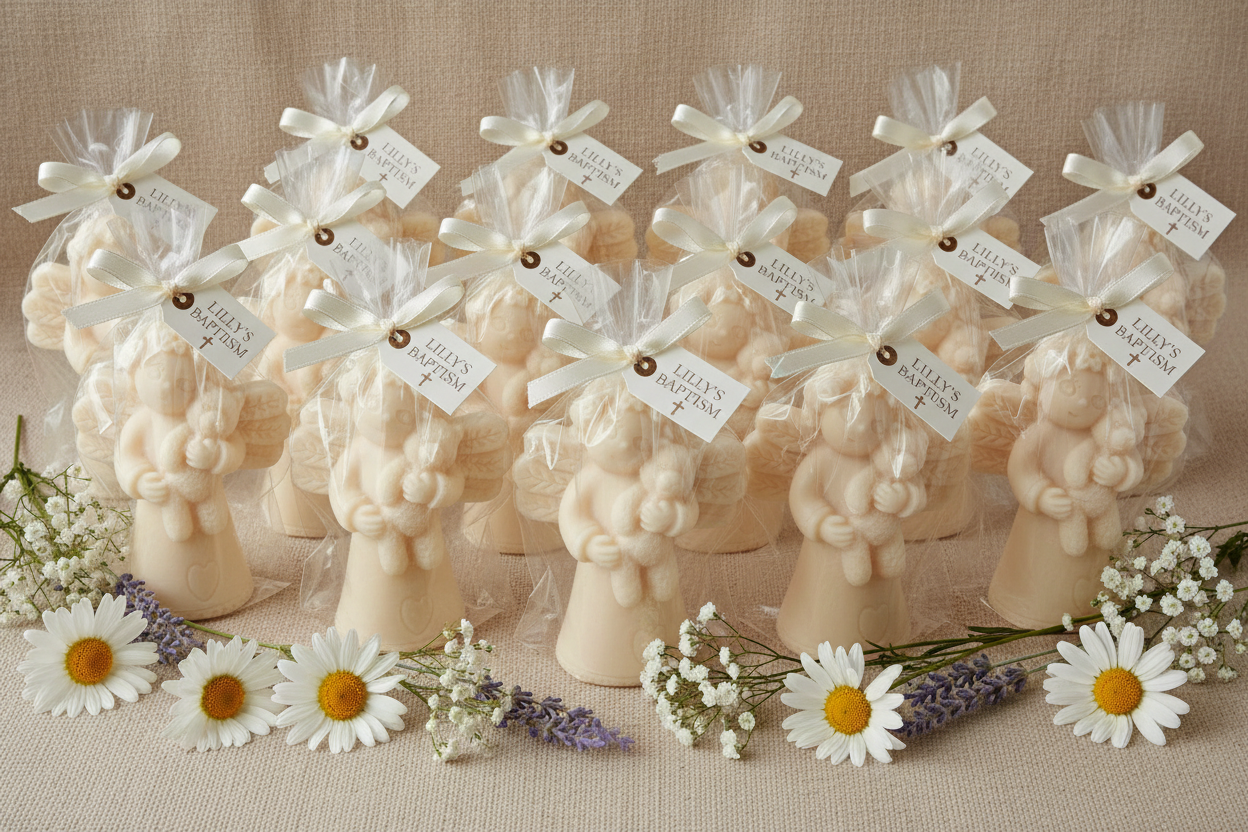 Angel shaped Soap Favors- Baptism| Christening| 1st Holy Communion| Christmas| Religious Celebration