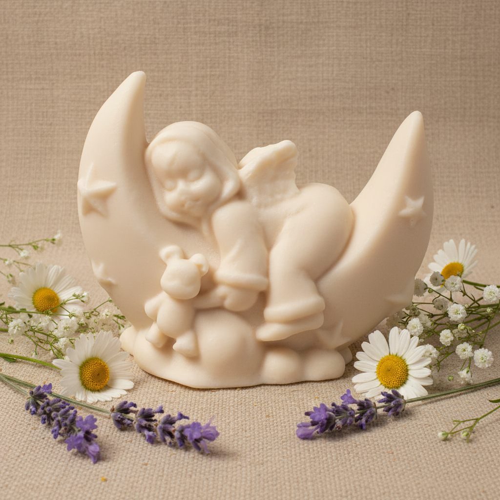 Angel Baby on the Moon Soap Favors - Baby Shower | Kids Birthday | Angel | Over the Moon theme