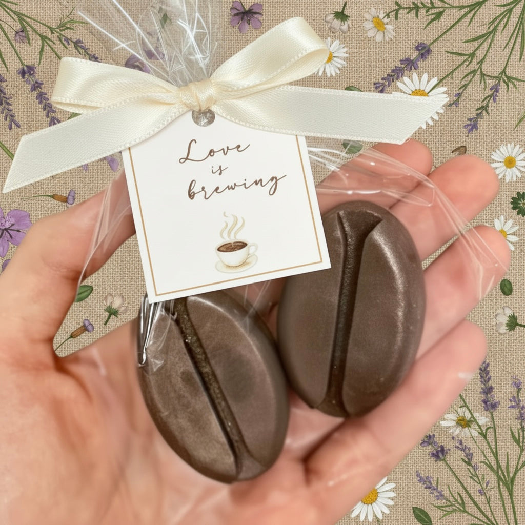 Coffee Bean Soap Favors ☕- Baby Shower | Wedding | Bridal Shower | Love is Brewing | Baby is Brewing