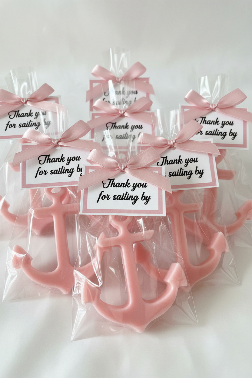 Anchor Nautical Soap Favors | Ocean Themed Baby Shower Bridal Shower Under The Sea Sailing Boat Anchor Birthday | Boy Girl Gift For Guests