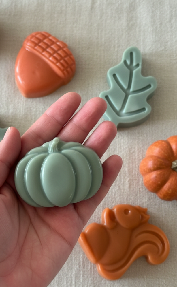 Woodland Fall Soap Favors Set – Squirrel, Oak, Leaf, Acorn & Pumpkin