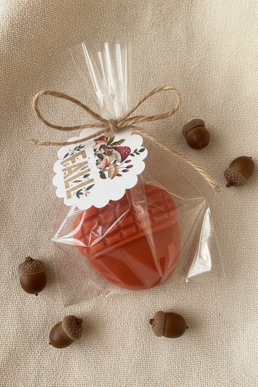 Woodland Fall Soap Favors Set – Squirrel, Oak, Leaf, Acorn & Pumpkin