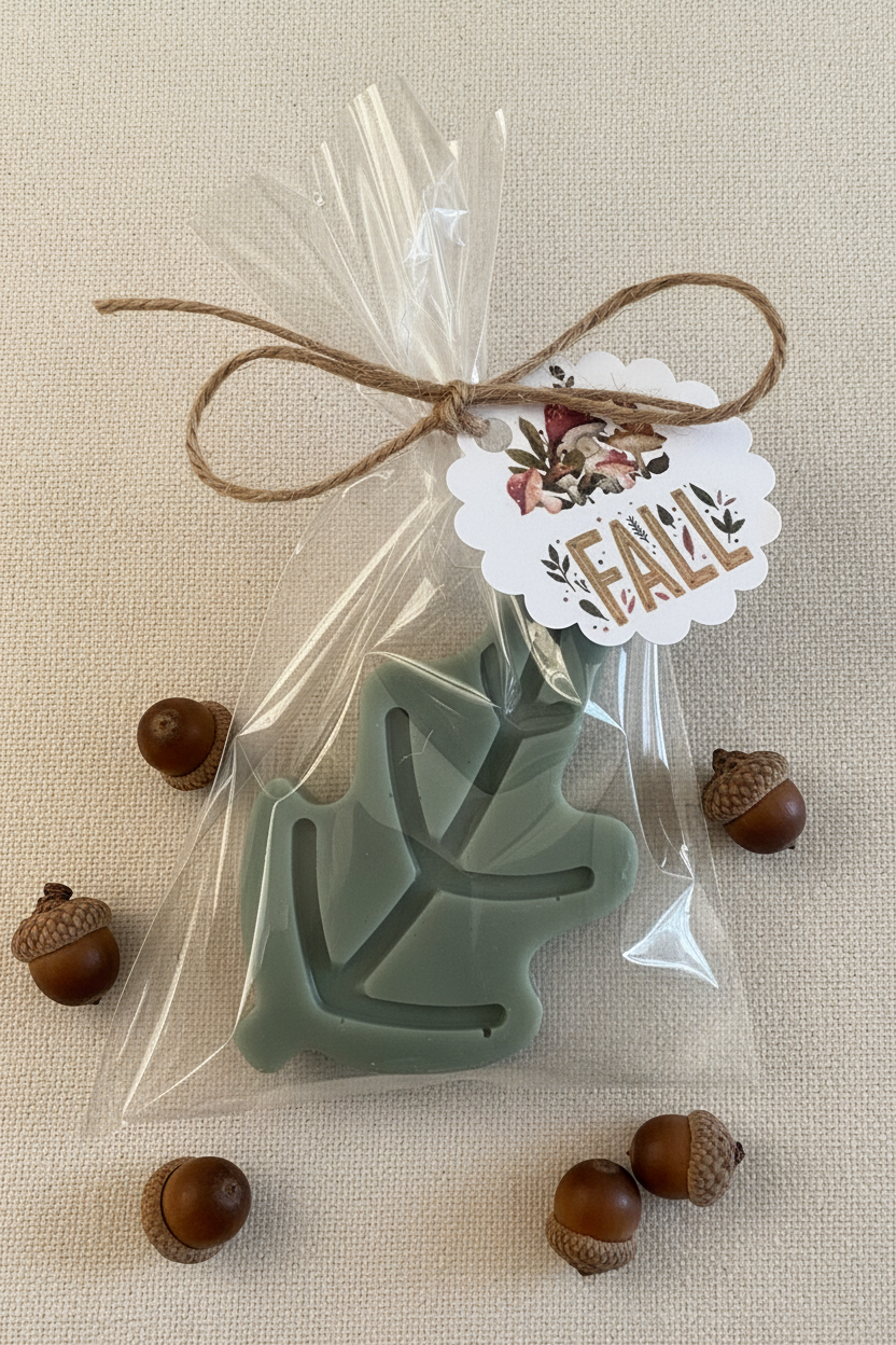 Woodland Fall Soap Favors Set – Squirrel, Oak, Leaf, Acorn & Pumpkin