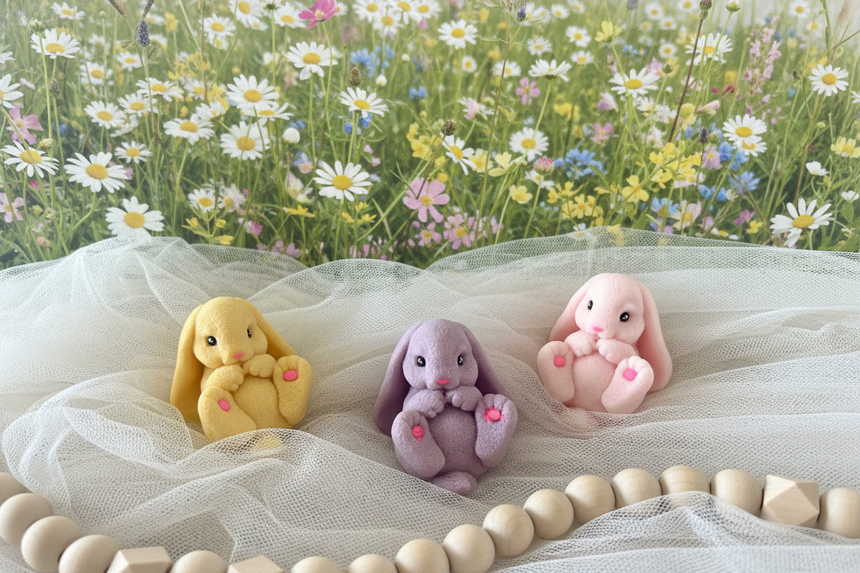 Handcrafted Bunny Rabbit Easter Soap, Party Favors, Easter Basket Stuffer