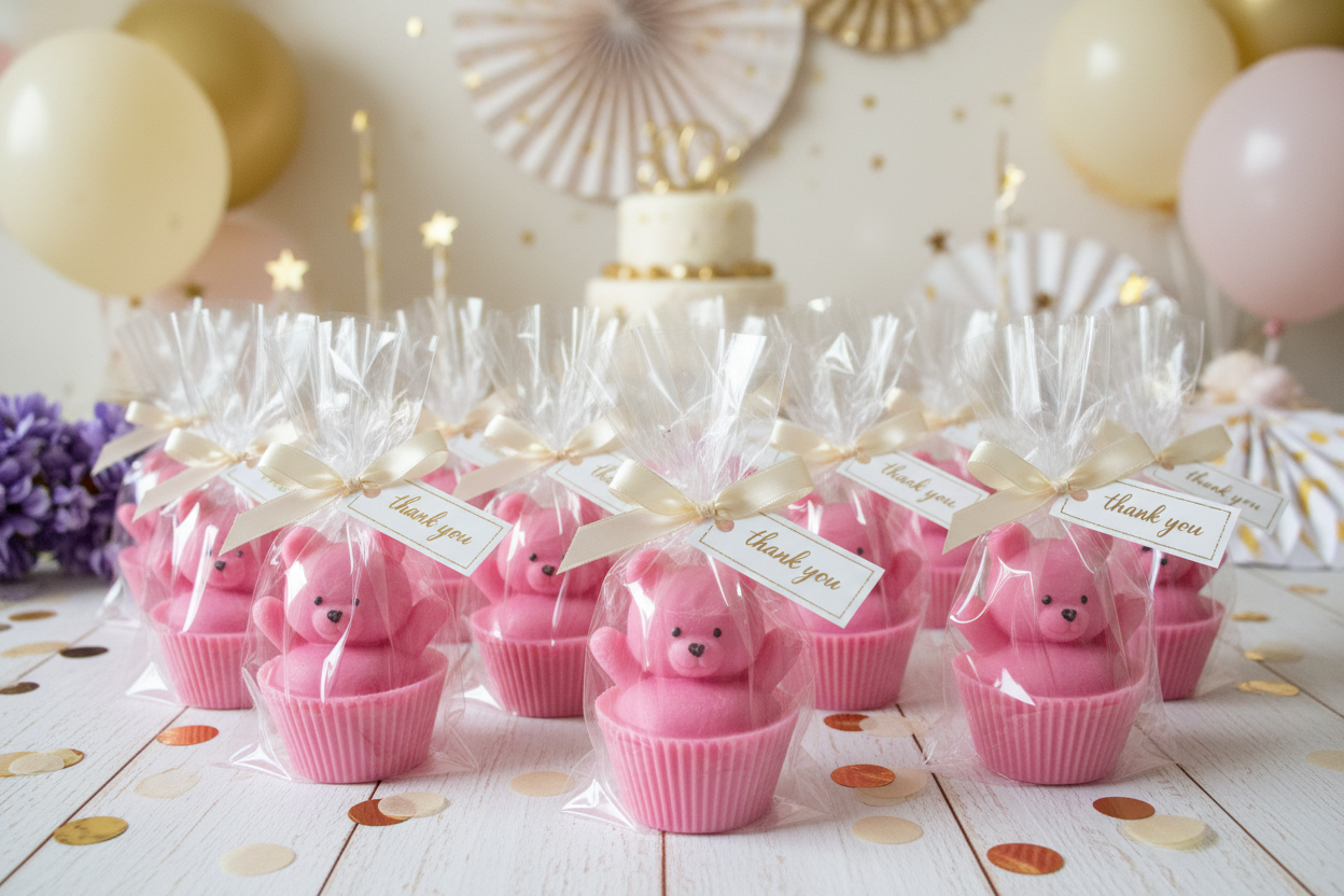 Teddy Bear Soap Favors – Baby Shower | Birthday Party | Gender Reveal | Guest Gifts