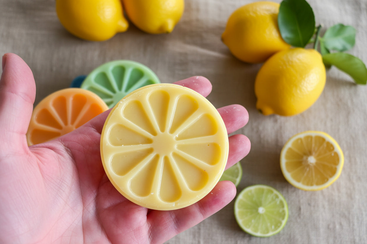 Lemon Citrus Soap Favors-She Found Her Main Squeeze | Lemon, Orange & Lime Party Gifts