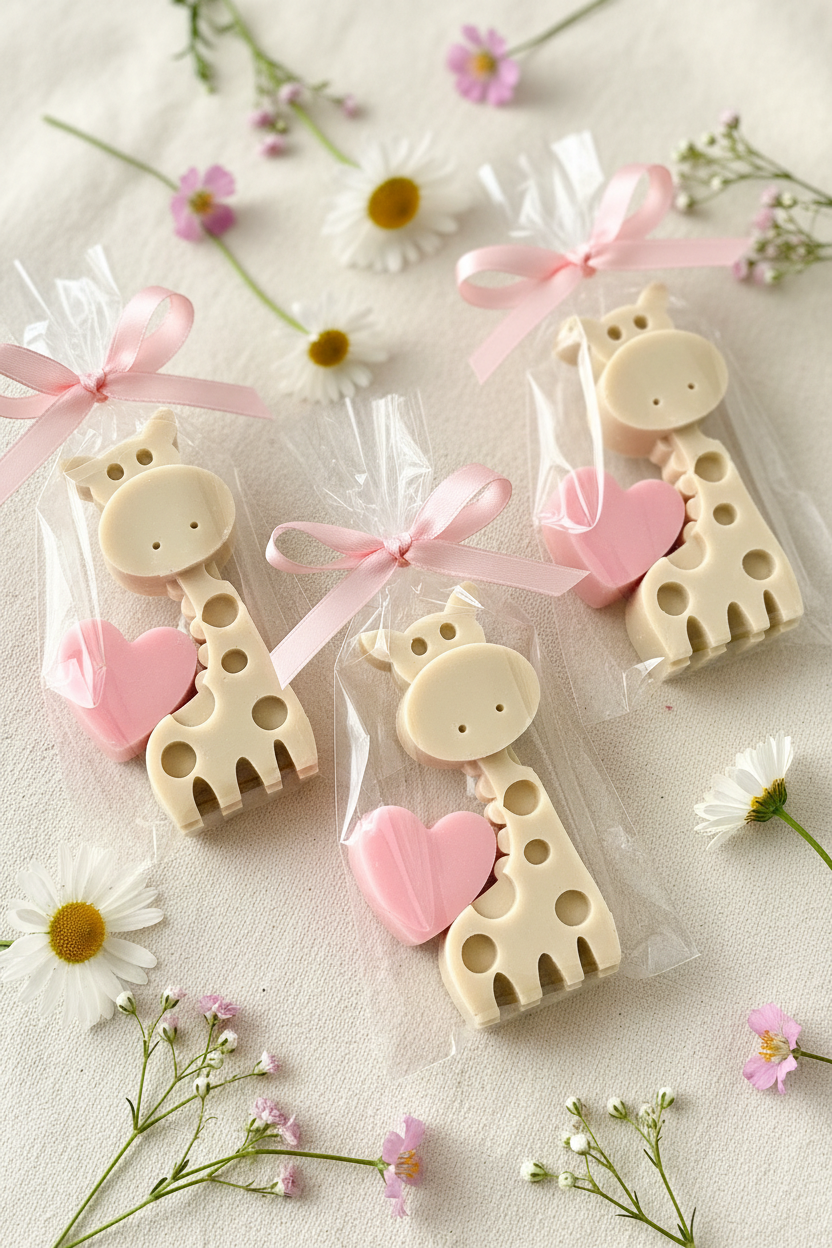 Giraffe Soap Favors - Safari Baby Shower, Wild One First Birthday