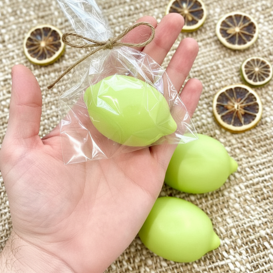 Citrus Lime Soap Favors-   Main Squeeze Wedding, Bridal Shower,  Mediterranean themed Baby Shower