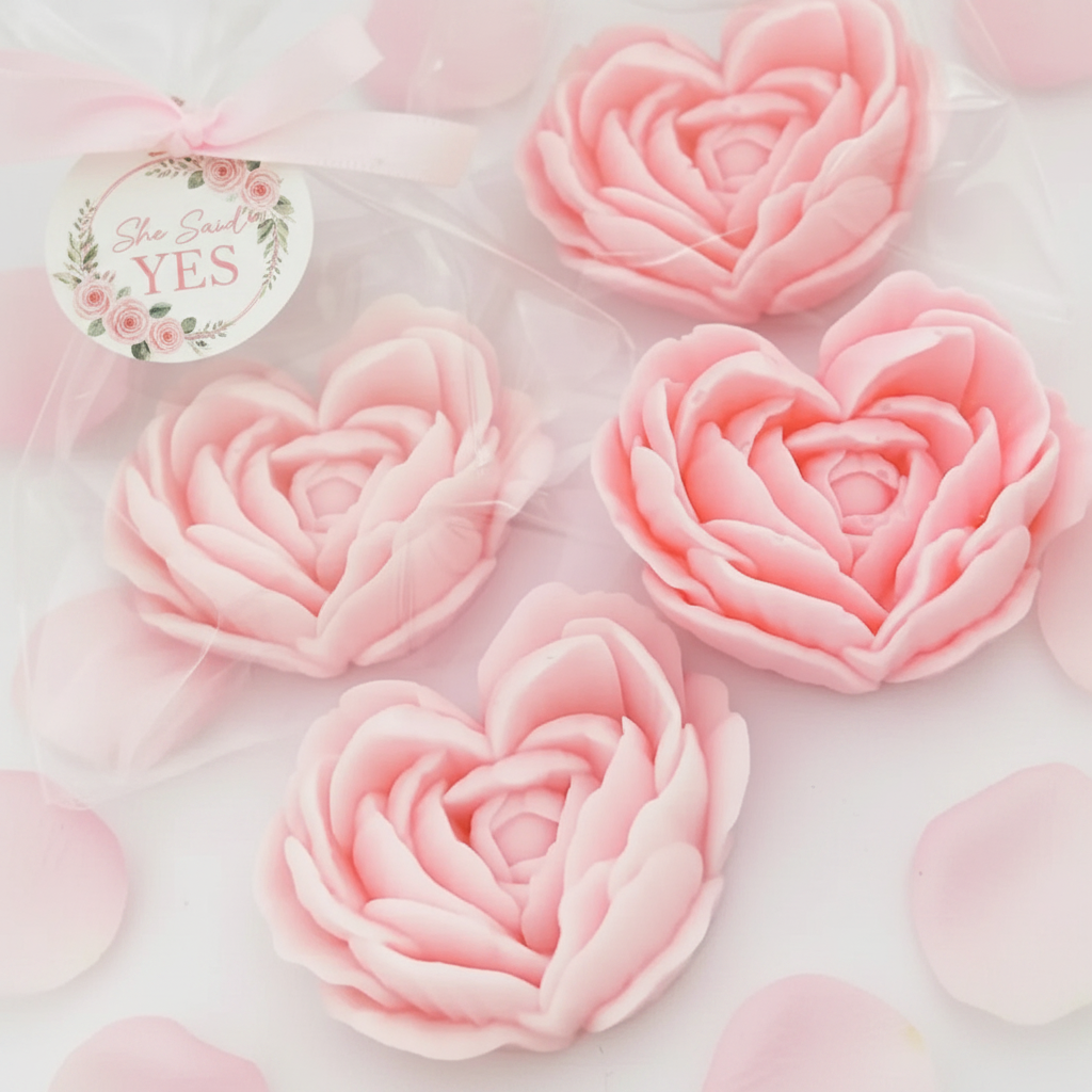 Rose Heart Soap Favors 🌹