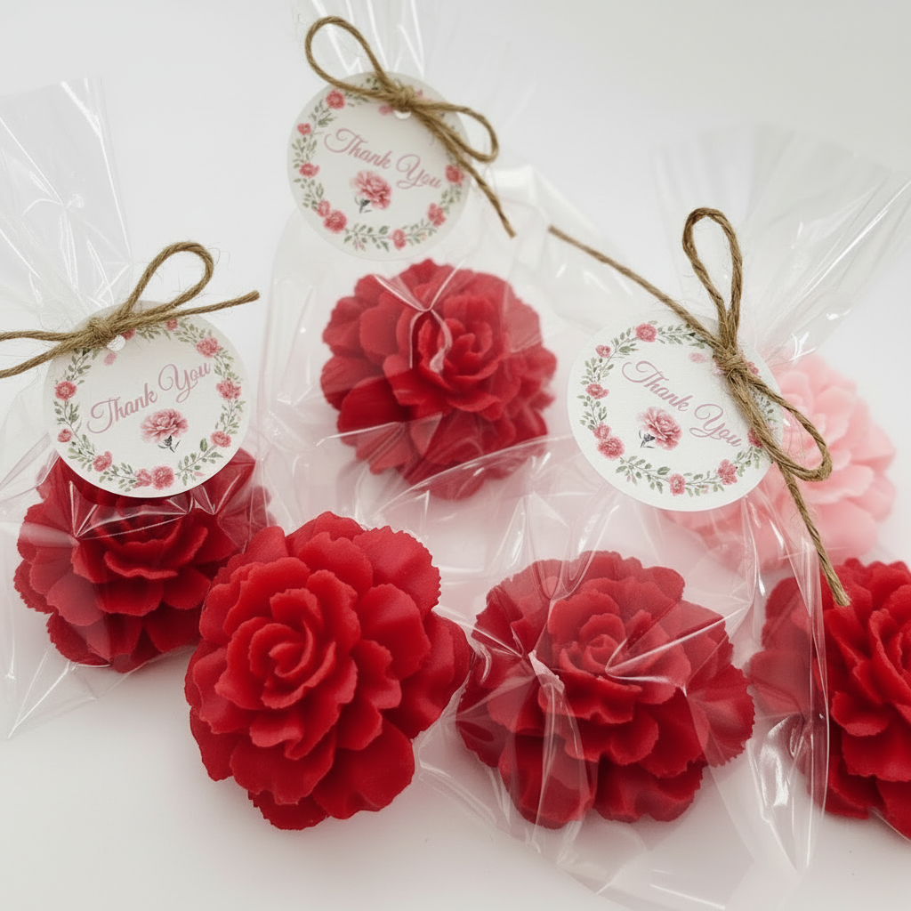 Carnation Flower Soap Favors 🌸