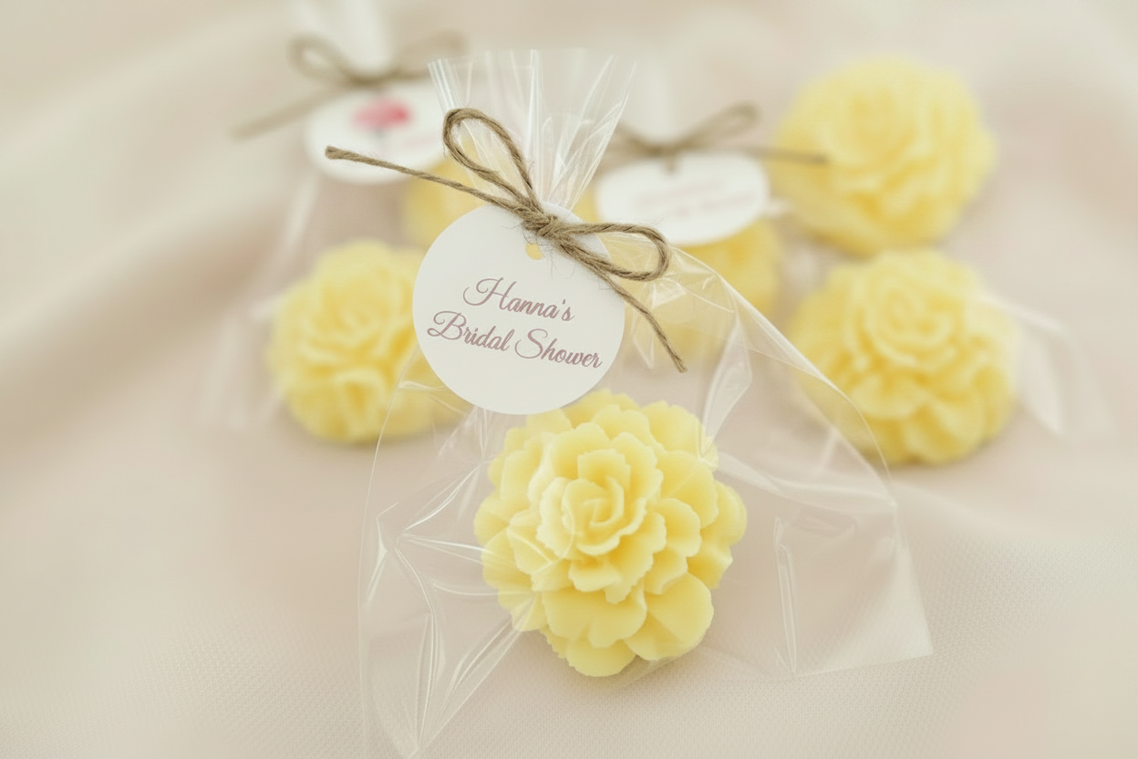 Carnation Flower Soap Favors 🌸