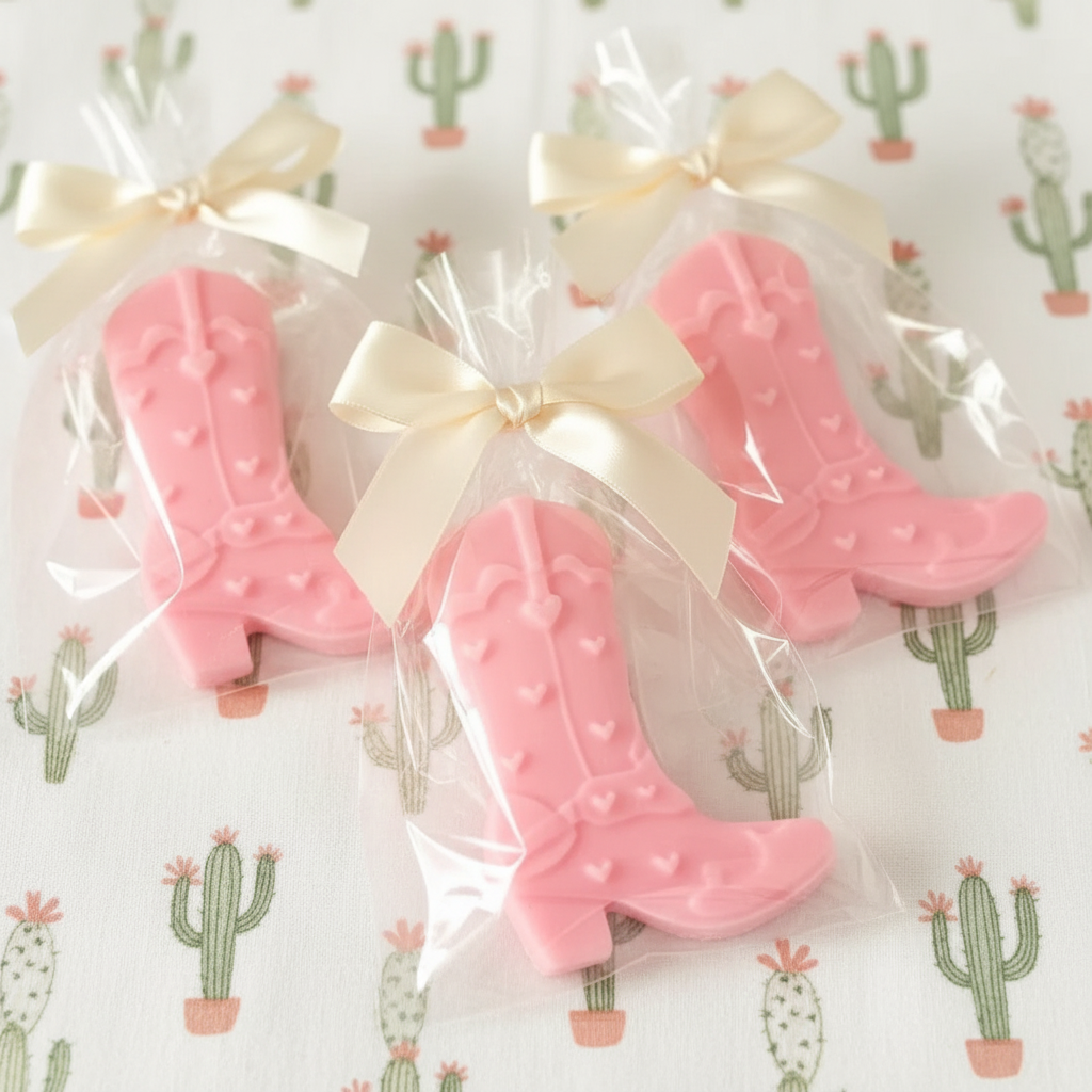 Cowgirl Boots Soap Favors - Western theme Wedding, Texas theme party, Cowgirl Bridal Shower, Baby Rodeo, Bachelorette Cowgirl Party  🤠