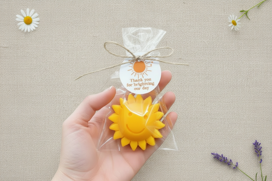 Sun Shaped Soap Favors-Baby Shower| Kids Birthday| Here comes the son theme| Summer party