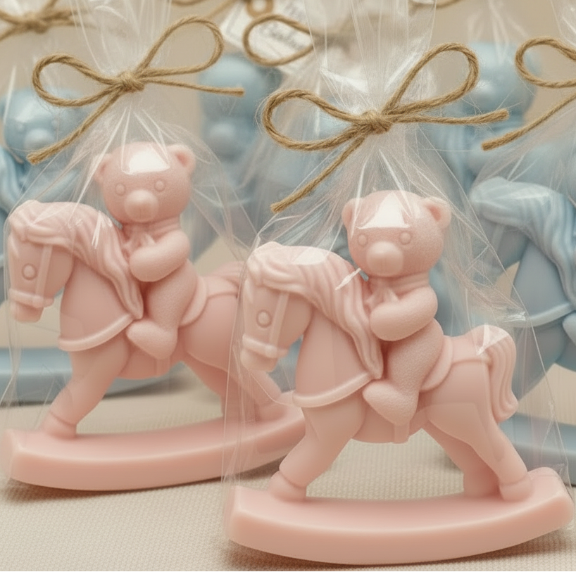 Rocking Horse Teddy Bear Soap Favors 🐻🎁