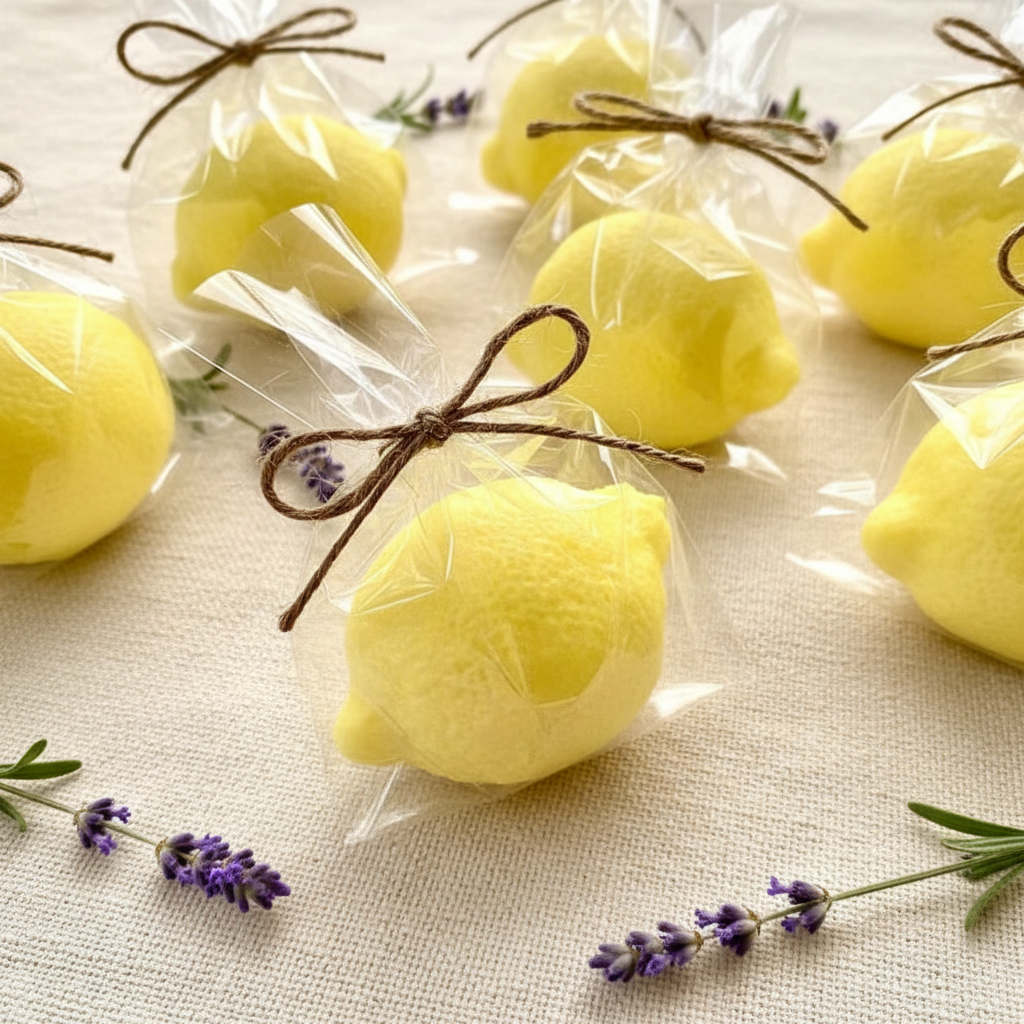 Large Lemon Soap Favors 🍋 - Wedding and Bridal, Baby Shower, Summer Party