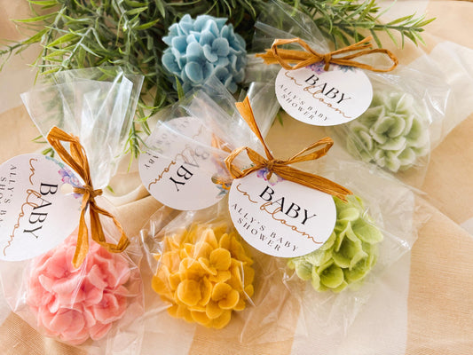 Hydrangea Soap Favors – Baby Shower, Wedding, Birthday Party Decor