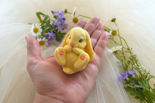 Handcrafted Bunny Rabbit Easter Soap, Party Favors, Easter Basket Stuffer