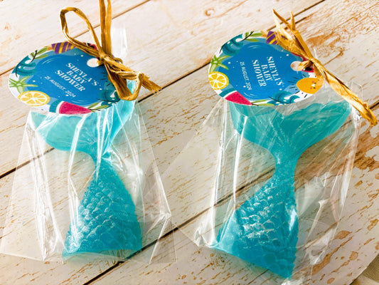 Mermaid Tail Soap Favors – Under the Sea Baby Shower Party Gifts