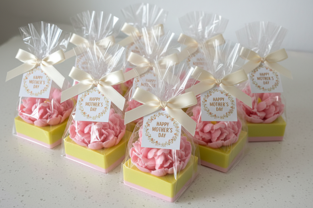 Lisianthus Flower Soap – Mothers's Day Gift| Bridal Shower| Baby Shower| Easter Basket Stuffers | Party Favors | Guest Gifts
