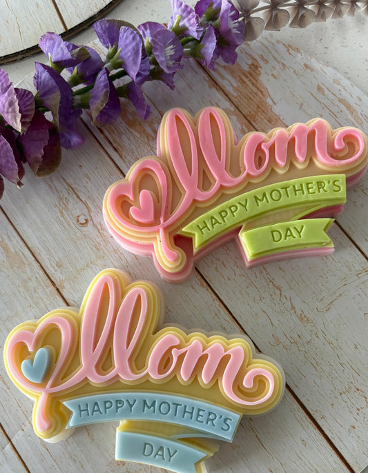 HAPPY MOTHER'S DAY Large Soap Bar- Gift for Mom, Scented Soap