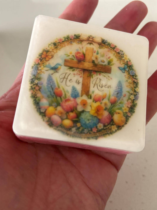 Customizable Flower Shaped Easter Soap – Party Favor Guest Gift
