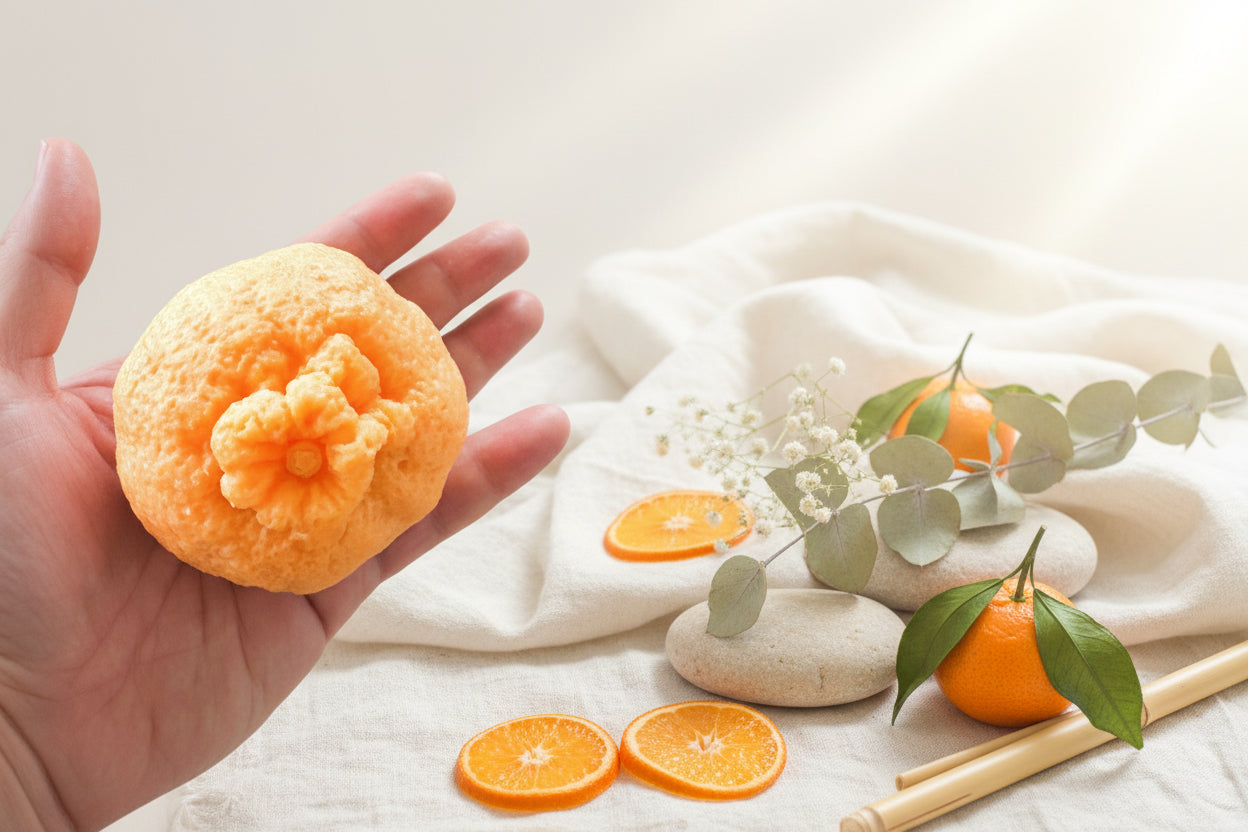 Handcrafted Orange Clementine Soap Favors | Squeeze the Day | Citrus Party & Wedding Guest Gifts